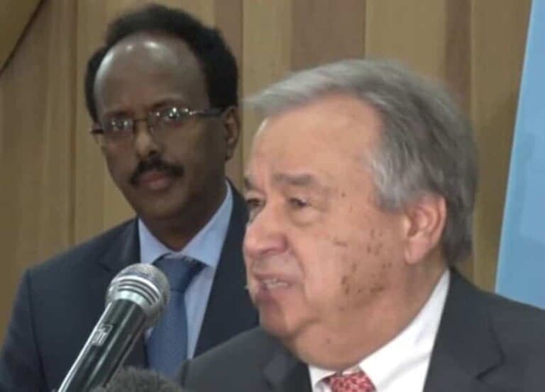 Maxaa dhex maray Xogahayaha Guud ee Q/Midoobay António Guterres iyo Madaxweyne Farmaajo..?