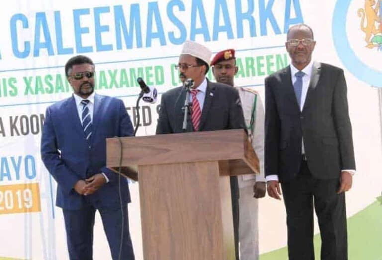 SAWIRRO: Caleemo-saarka Madaxweynaha K/Galbeed C/casiis Lafta-gareen & Madaxdii ka qeyb gashay