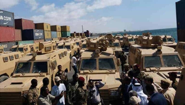 Dowladda Qatar oo in ka badan 60 Gawaarida Gaashaaman ugu deeqday Ciidamada Soomaaliya [Sawirro]