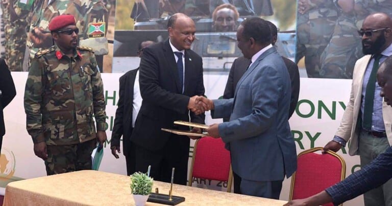 Ciidamada Burundi ee AMISOM oo laga saaray xaruntoodii uu weyneyd ee Kulliyadda Jaalle Siyaad [Sawirro]