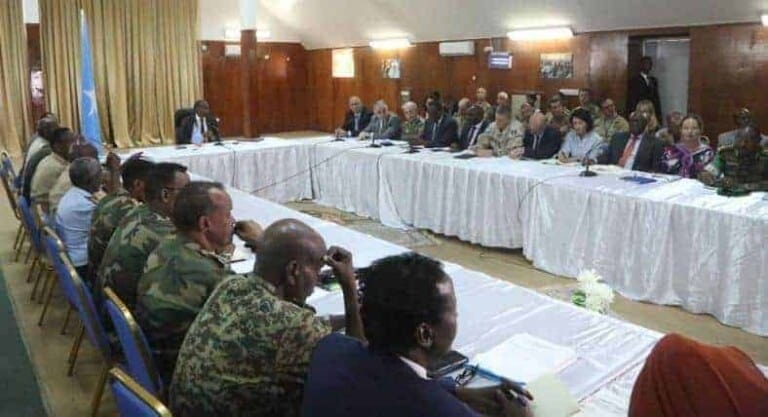 Ra’iisal Wasaare Kheyre oo kulan Gaara la yeeshay Hay’adaha Amniga & Dowladda Somalia ka taageera Amniga