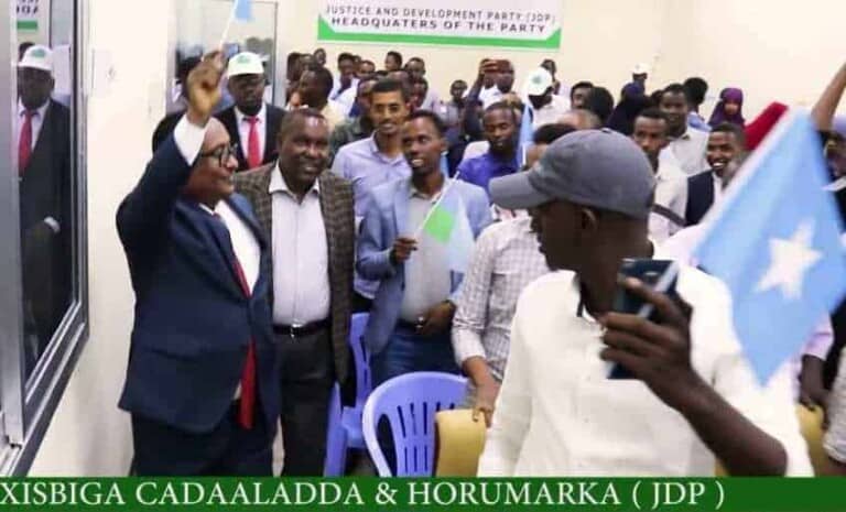 Xisbiga JDP oo Magaalada Muqdisho ku qabtay Munaasabad lagu xusay 1-da Luulyo. [Daawo]