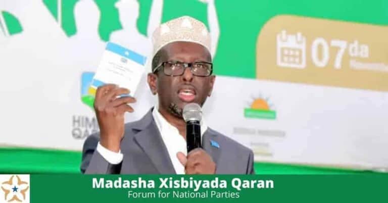 Sheekh Shariif: “Wixii ka dhasha isku dayga Dib u dhigista Doorashada, waxaa mas’uuliyadeeda qaadaya..”