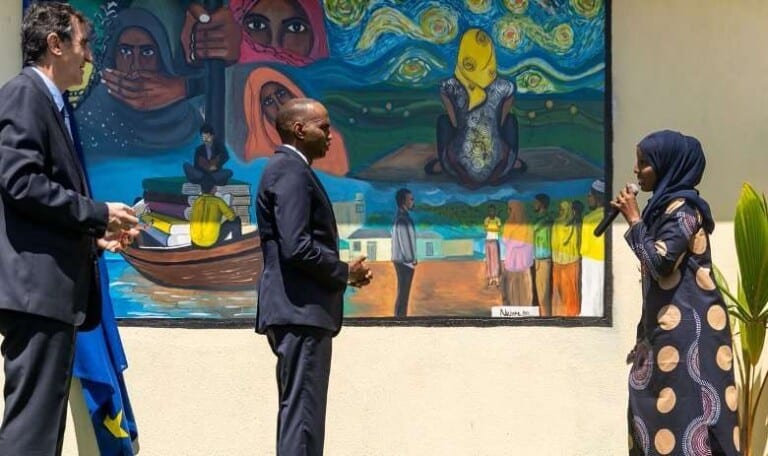 Midowga Yurub oo Muqdisho Xusuus ugu sameeyay Marxuumad Almaas Elman [Ra’iisal wasaaraha oo ka qeyb galay]