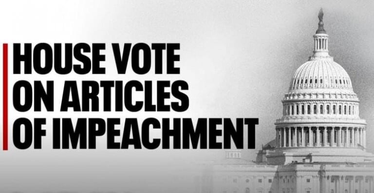 TOOS U DAAWO: Codeynta Aqalka Koongareeska ee Mooshinka Xil ka qaadista Madaxweyne Trump oo socota..