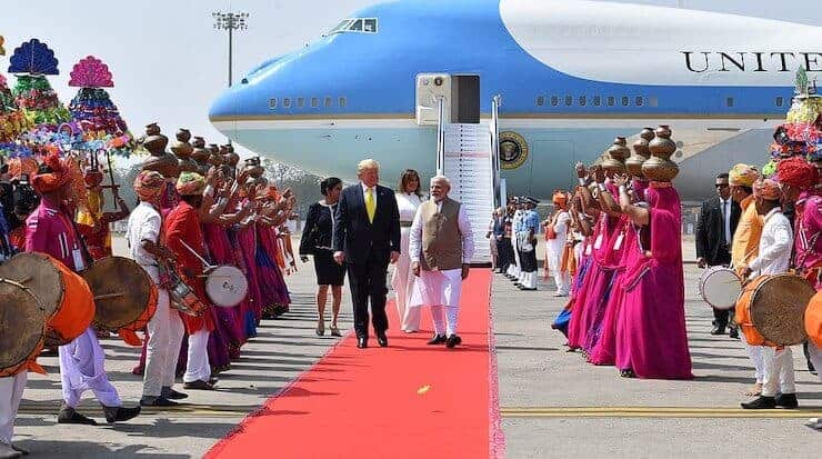 Trump oo soo si la yaab leh loogu soo dhoweeyay dalka India & Heshiis milateri oo lagu dhawaaqay (Sawirro)