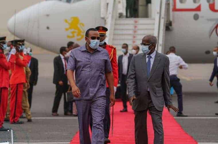 Abiy Ahmed oo gaaray Jabuuti, kana qeybgalaya Shirka Somaliya & Somaliland (Sawirro)