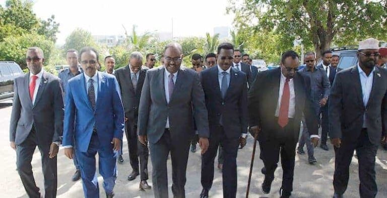 Xilliga uu furmayo Shirka Arrimaha Doorashada oo la shaaciyey & Qado Sharaf ka dhacday Villa Somalia (Sawirro)