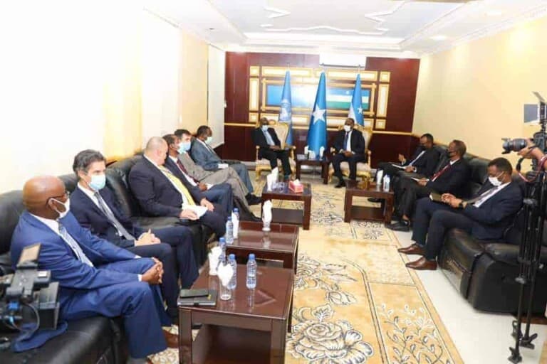 Wakiilada Beesha Caalamka oo Garowe u tegay xalinta Muranka ka taagan Doorashooyinka Federaalka