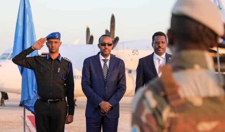 Ra’iisal Wasaaraha oo lagu soo dhoweeyay Dhuusamareeb iyo Dowladda Ciidamo badan geysay magaalada