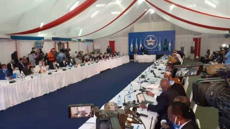 Shirka Somalia Partnership Forum oo Muqdisho ka furmay & Madaxweyne Farmaajo oo arrin uga baaqday (Sawirro)