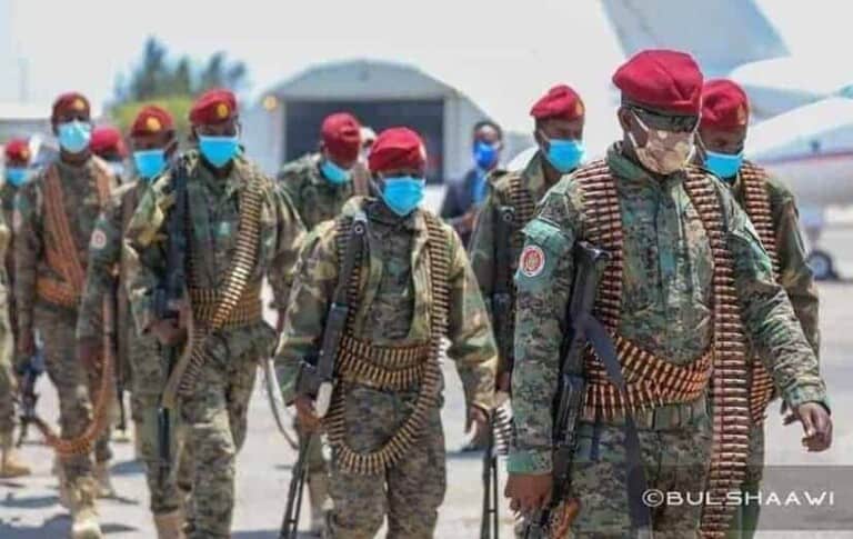 Ciidamada ilaalada Siciid Deni oo magaalada Muqdisho la tegay Hubkii ugu cuslaa (Sawirro)