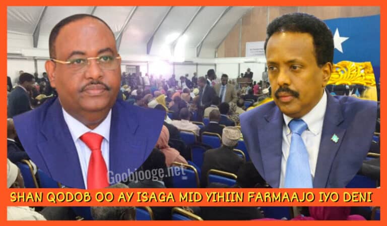 XOG: 5 Qodob oo ay ka mideysan yihiin Musharixiinta Maxamed C/llaahi Farmaajo iyo Siciid Deni
