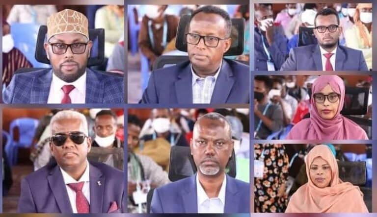 Akhriso: 7 Xildhibaan oo lagu doortay Baraawe (Gudoomiye ku xigeen iyo Wasiir waayey kuraastii)