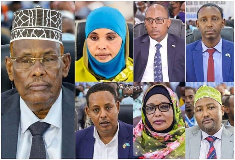 Xildhibaannadii ugu danbeeyay oo kusoo baxay Doorashadii Baydhaba (Akhriso Magacyada)