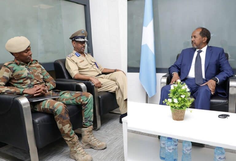 Taliyeyaasha Ciidamada oo Madaxweynaha dooran siiyey Warbixinta xaaladda Amniga