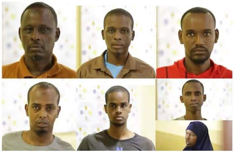 Maxkamad lasoo taagay Shabakad Alshabaab ah oo ka kooban 7 Rag ah iyo Haweeney