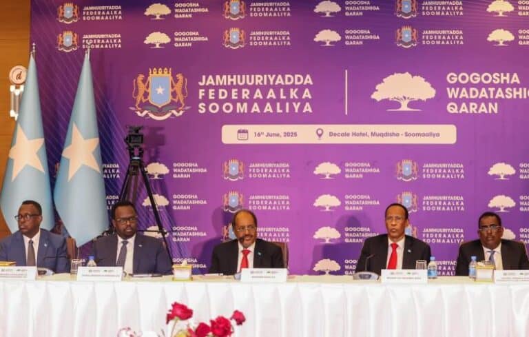 Akhriso: Labada Qodob ee Shirkii Wadatashiga Qaran ku taageeray Qorshaha Madaxweyne Xasan Sheekh